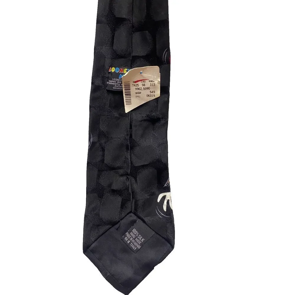 Vintage Looney Tunes Mania Tie Adult Bugs Bunny‎ Taz Valentine NWT NOS